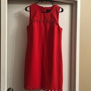 Red scallop dress like new rarely worn